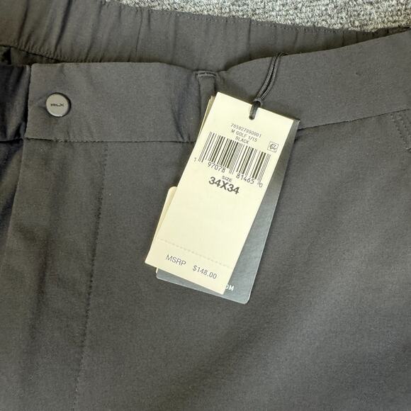 RLX Ralph Lauren Birdseye On Course Mens Golf Pants Size 34x34 Black NWT $148 - Picture 9 of 10
